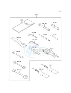 ZX 600 P [NINJA ZX-6R] (7F-8FA) P8F drawing OWNERS TOOLS