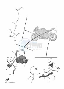 YZF1000 YZF-R1 (B3L7) drawing ELECTRICAL 3