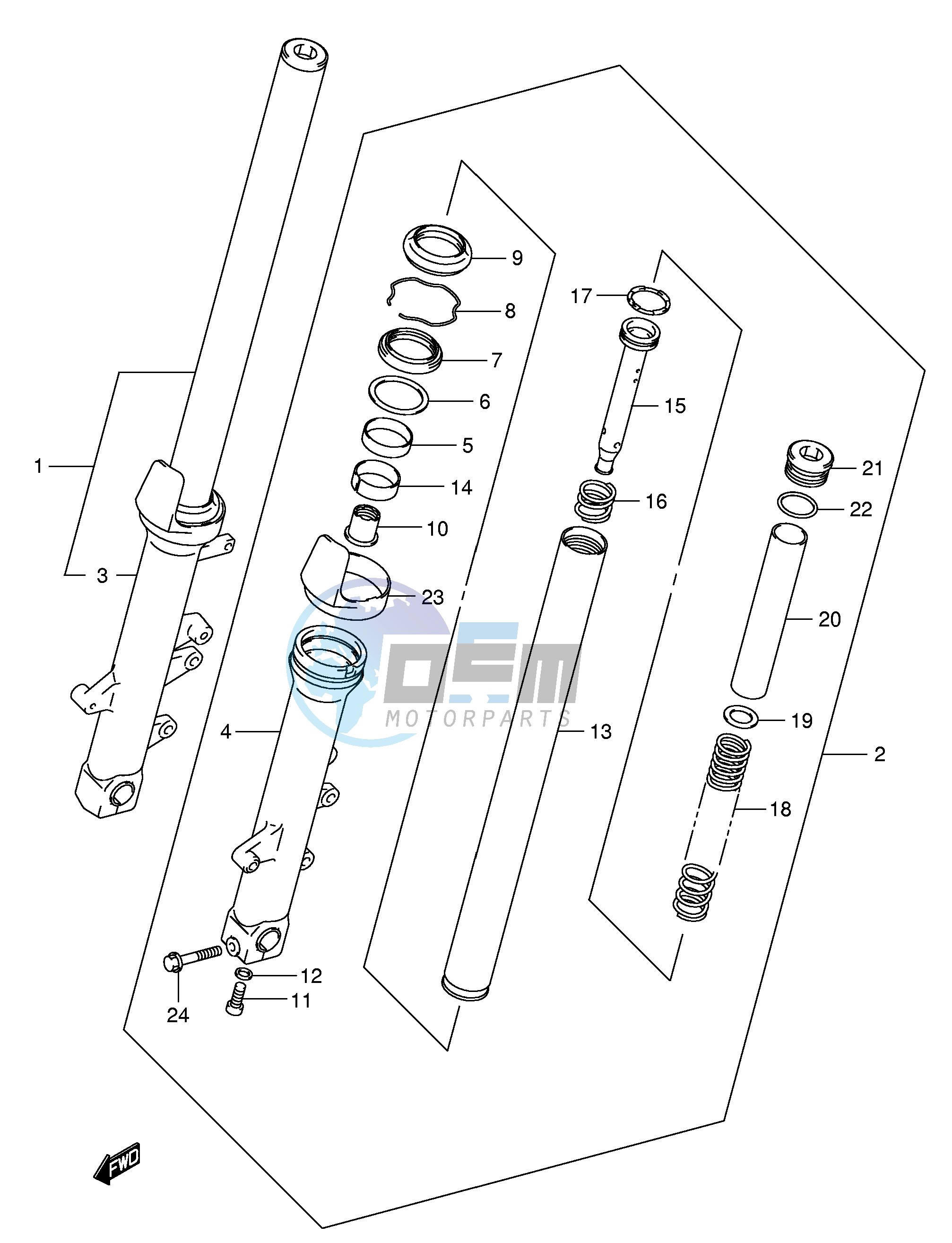 FRONT FORK DAMPER (MODEL K5)