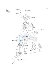 KRF 750 D [TERYX 750 4X4] (D8F) D8F drawing SHIFT LEVER-- S- -