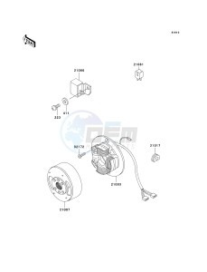 KH 125 M [2000] (M5-M9) drawing GENERATOR