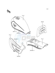 EN 500 A [VULCAN 500] (A1-D5) [VULCAN 500] drawing DECALS-- EN500-A1- --- BLUE- -