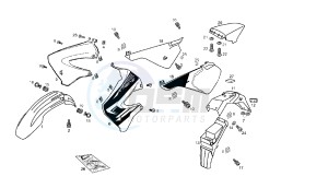 SENDA R X-TREM - 50 CC VTHSR1D1A EU2 drawing BODY