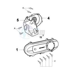 FIGHT 3 DARKSIDE E drawing CRANKCASE COVER