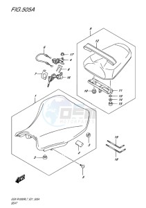 GSX-R1000R EU drawing SEAT