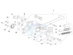 RSV4 1000 RR USA USA drawing Central stand