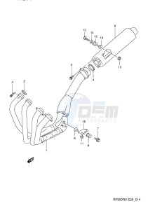 RF900R (E28) drawing MUFFLER