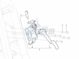 MP3 300 YOUrban ERL drawing Control pedals - Levers