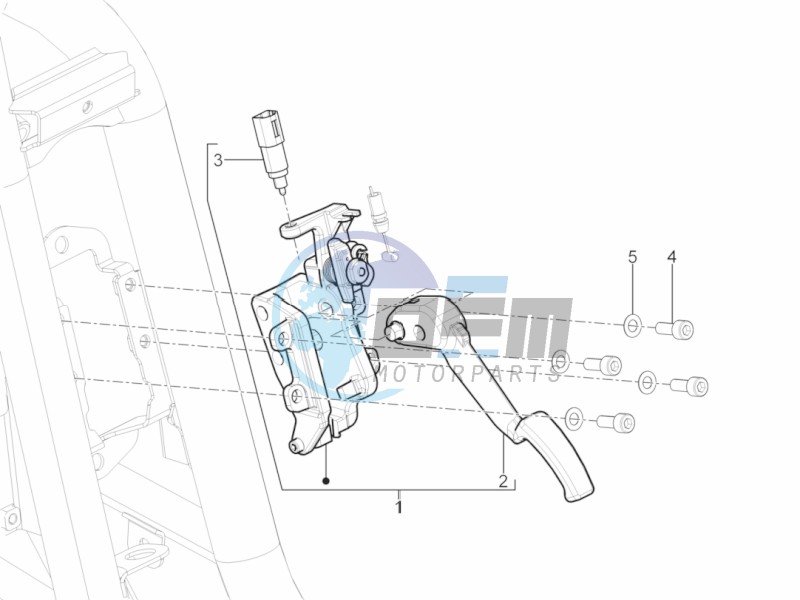 Control pedals - Levers