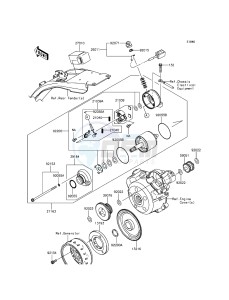 KLX125 KLX125CGF XX (EU ME A(FRICA) drawing Starter Motor