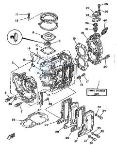 20C drawing CYLINDER--CRANKCASE