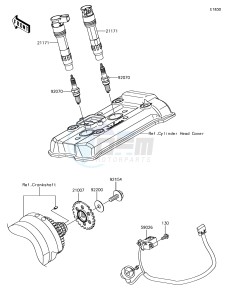 Z650 ER650HHF XX (EU ME A(FRICA) drawing Ignition System