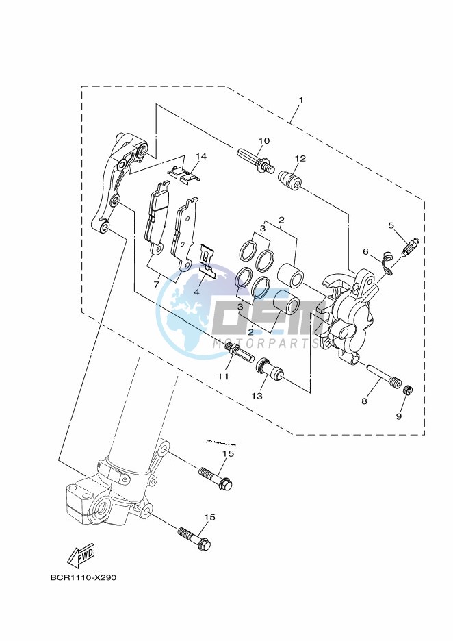 FRONT BRAKE CALIPER