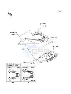 Z1000 ABS ZR1000EDFA FR XX (EU ME A(FRICA) drawing Side Covers