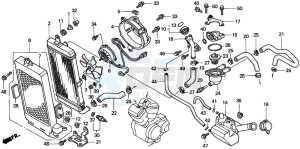 VT750C2 drawing RADIATOR