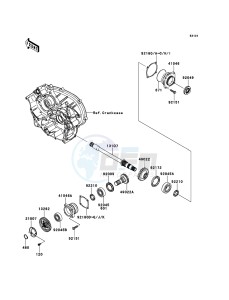 KVF750_4X4_EPS KVF750GDF EU drawing Front Bevel Gear