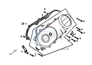 SYMPLY 50 drawing CRANKCASE LEFT