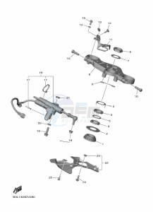 YZF1000 YZF-R1 (B3L7) drawing STEERING