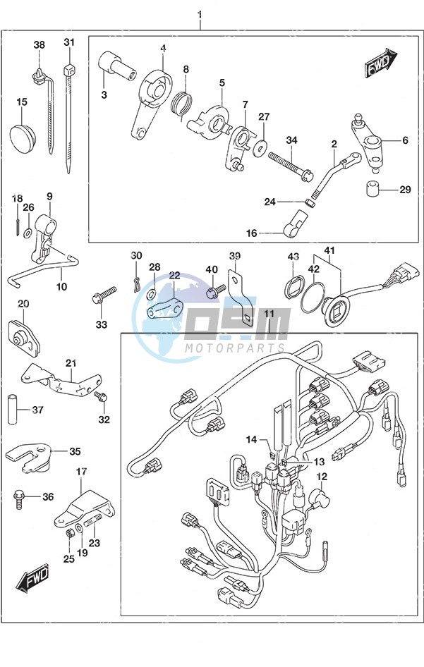 Remote Control Parts Tiller Handle w/Power Tilt