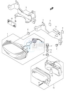 LT-F250 (E17) drawing REAR COMBINATION (LT-F250K5 K6 E17,E24)