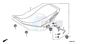 TRX250XA Europe Direct - (ED) drawing SEAT