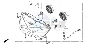 XL1000VA VARADERO drawing HEADLIGHT