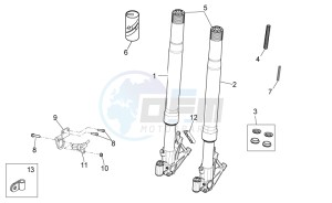 RSV 4 1000 APRC Factory ABS USA drawing Front Fork