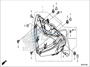 CBR500RAH CBR500R ED drawing HEADLIGHT