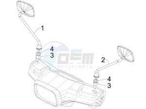 S 125 4T (Euro 3) UK drawing Mirror