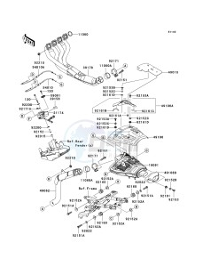 ZX636 C [NINJA ZX-6R] (C6F) C6F drawing MUFFLER-- S- -