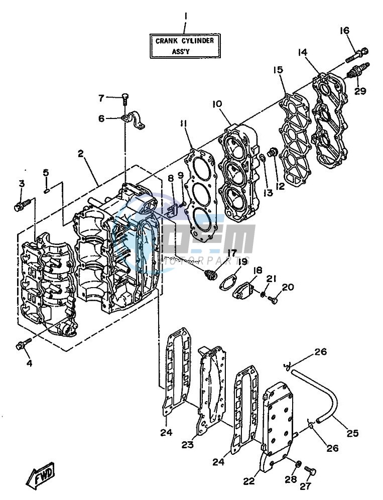 CYLINDER--CRANKCASE