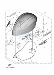 XF375NSA-2019 drawing FAIRING-UPPER