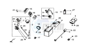 GTS 300i 2012 drawing ELECTRONIC PARTS