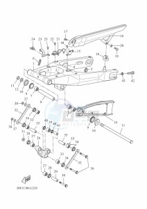 XTZ690 TENERE 700 (BMB8) drawing REAR ARM