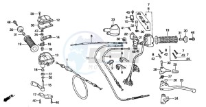 TRX300FW FOURTRAX drawing HANDLE SWITCH