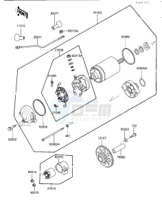 ZX 1000 A [NINJA 1000R] (A1-A2) [NINJA 1000R] drawing STARTER MOTOR