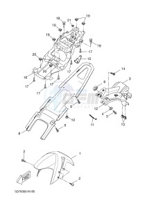 YZF-R125 R125 (5D7K 5D7K 5D7K) drawing FENDER