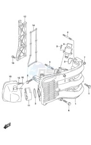 DF 50A drawing Intake Manifold/ Silencer/Exhaust Cover