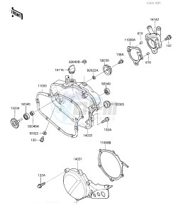 KX 80 N [BIG WHEEL] (N1) [BIG WHEEL] drawing ENGINE COVER-- S- -