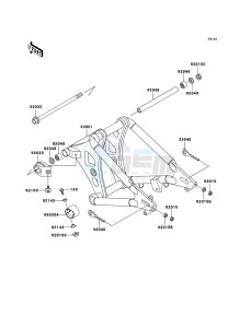 VN800 CLASSIC VN800-B10P GB XX (EU ME A(FRICA) drawing Swingarm