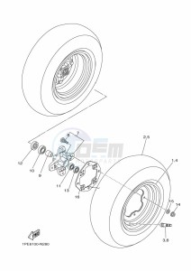 YFM700R YFM70RSXK (2LSS) drawing FRONT WHEEL