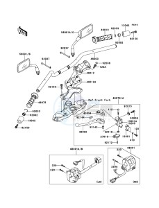 VERSYS KLE650A7F GB XX (EU ME A(FRICA) drawing Handlebar