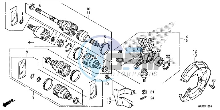 FRONT KNUCKLE/FRONT DRIVE SHAFT