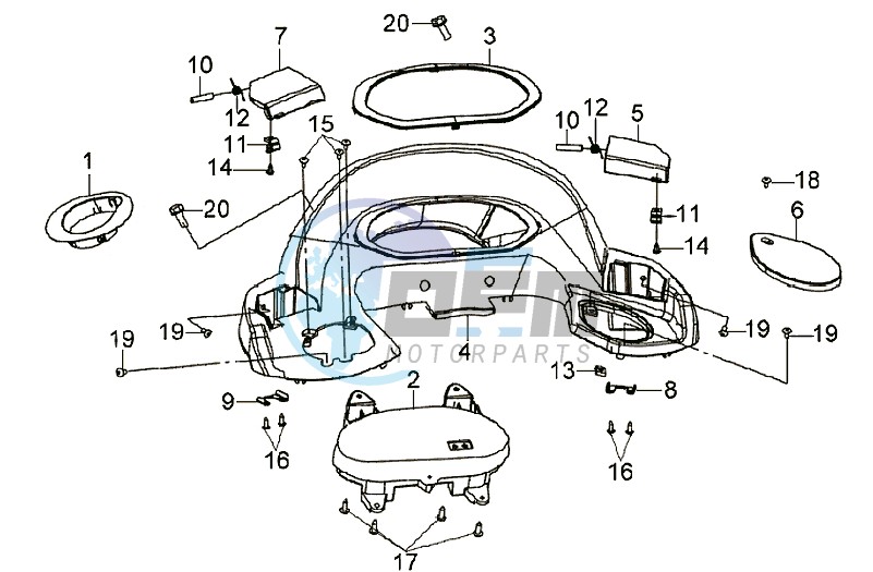 SPEEDOMETER COWL