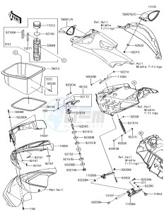 JET SKI ULTRA 310R JT1500NHF EU drawing Hull Front Fittings