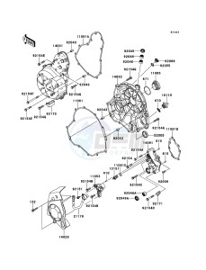 VERSYS_ABS KLE650DBF GB XX (EU ME A(FRICA) drawing Engine Cover(s)