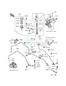 NINJA ZX-10R ABS ZX1000KFF FR XX (EU ME A(FRICA) drawing Rear Master Cylinder