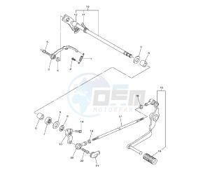 FZ8-NA 800 drawing SHIFT SHAFT