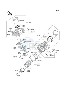 VN 1500 T [VULCAN 1500 CLASSIC] (6F) T6F drawing CYLINDER_PISTON-- S- -