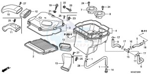 GL1800A BR - (BR) drawing AIR CLEANER